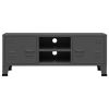 Industrial TV Stand Anthracite 41.3"x13.8"x16.5" Metal