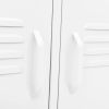 TV Stand White 41.3"x13.8"x19.7" Steel